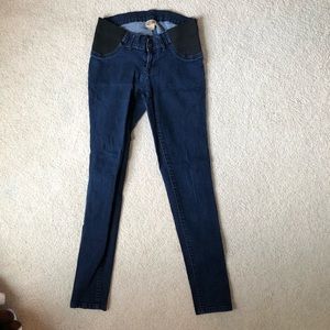 Indigo Blue skinny maternity jeans size small